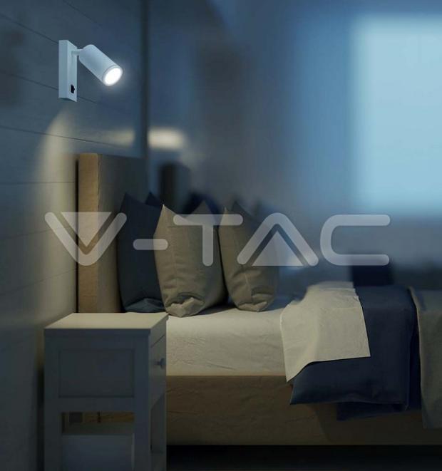 Lampada da parete V-tac 1XGU10 lampadina esclusa bianco VT-429 -  10295 05