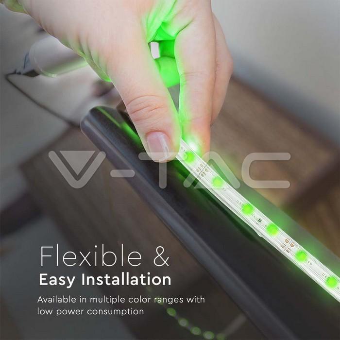 Striscia LED V-tac 12V colore verde IP65 5 metri VT-3528 - 212034 05