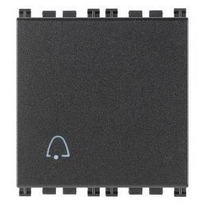 Pulsante Campanello Domus 1P 10A - Interruttore Campanello Con 2 Metri Di Cavo