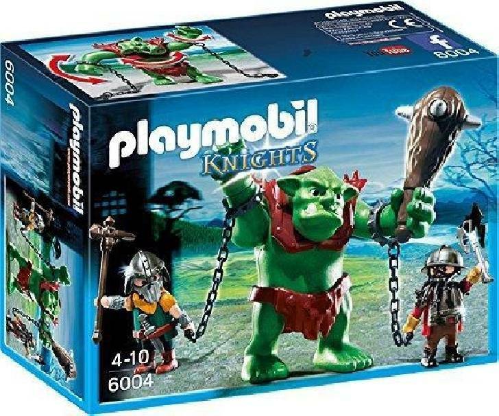 playmobil playmobil potente troll con guardiani