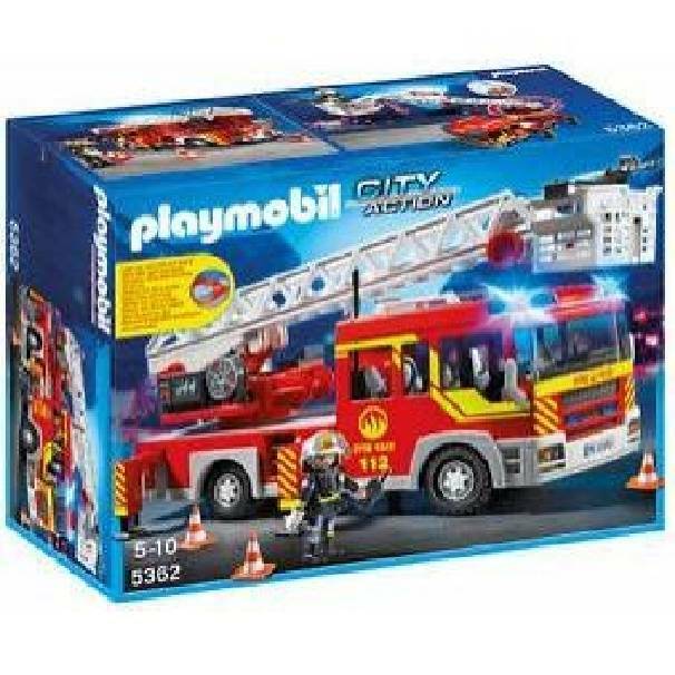 playmobil playmobil camion autoscala dei vigili del fuoco