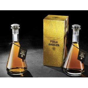 Luigi francoli grappa 1905 barricata 3 anni in confezione regalo + 3  bicchieri