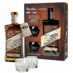 Amaro del capo riserva centenario 70 cl confezione regalo con bicchieri