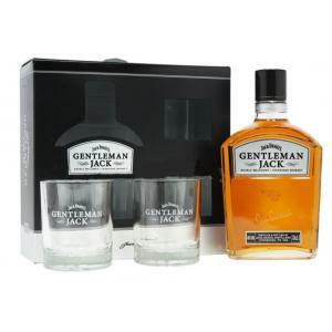 Gentleman jack double mellowed whisky 70cl confezione con due bicchieri