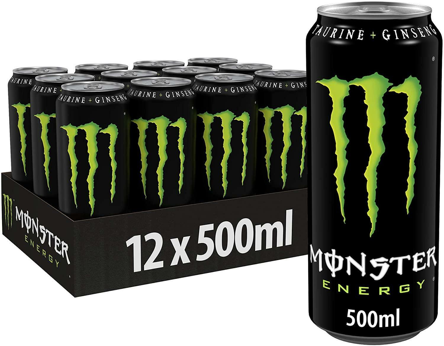 monster monster energy drink classica verde 50 cl - 12 lattine
