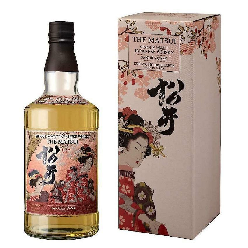 the matsui the matsui single malt japanese whisky sakura cask kurayoshi distillery 70 cl in astuccio