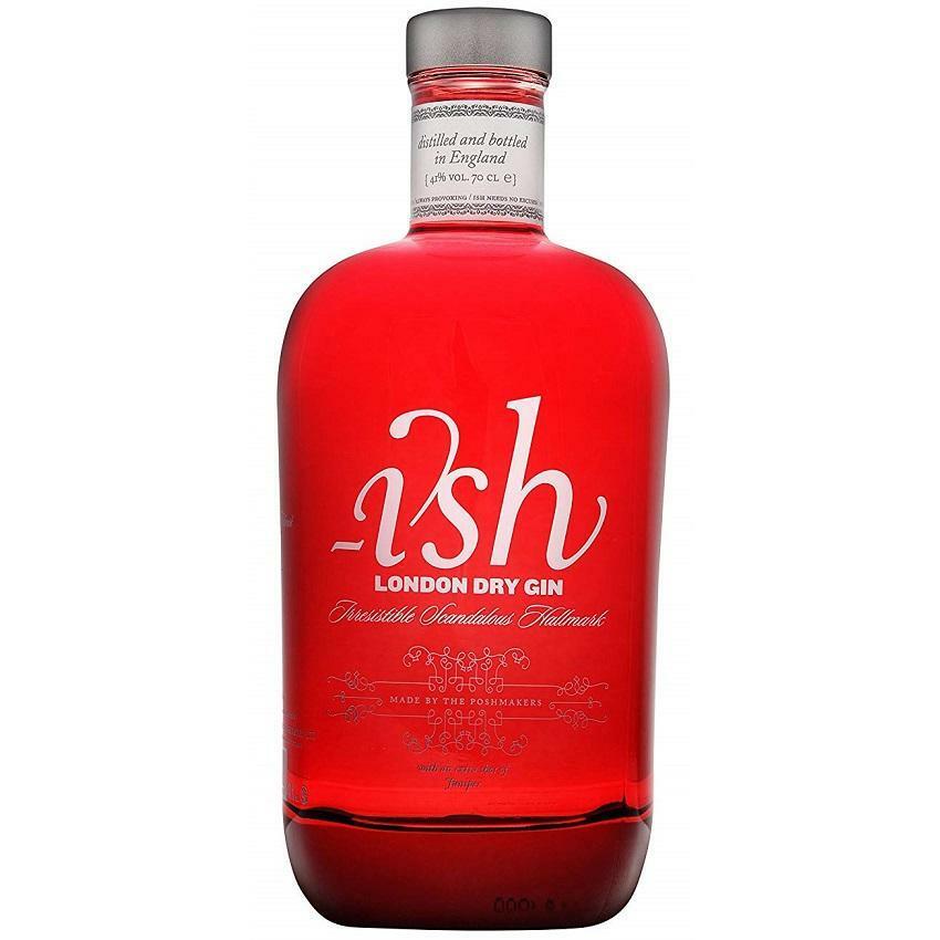 ish ish london dry gin  red 70 cl