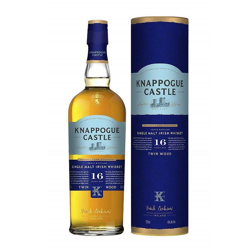 knappogue castle knappogue castle single malt irish whiskey 16 years old twin wood sherry cask finished 70 cl in astuccio