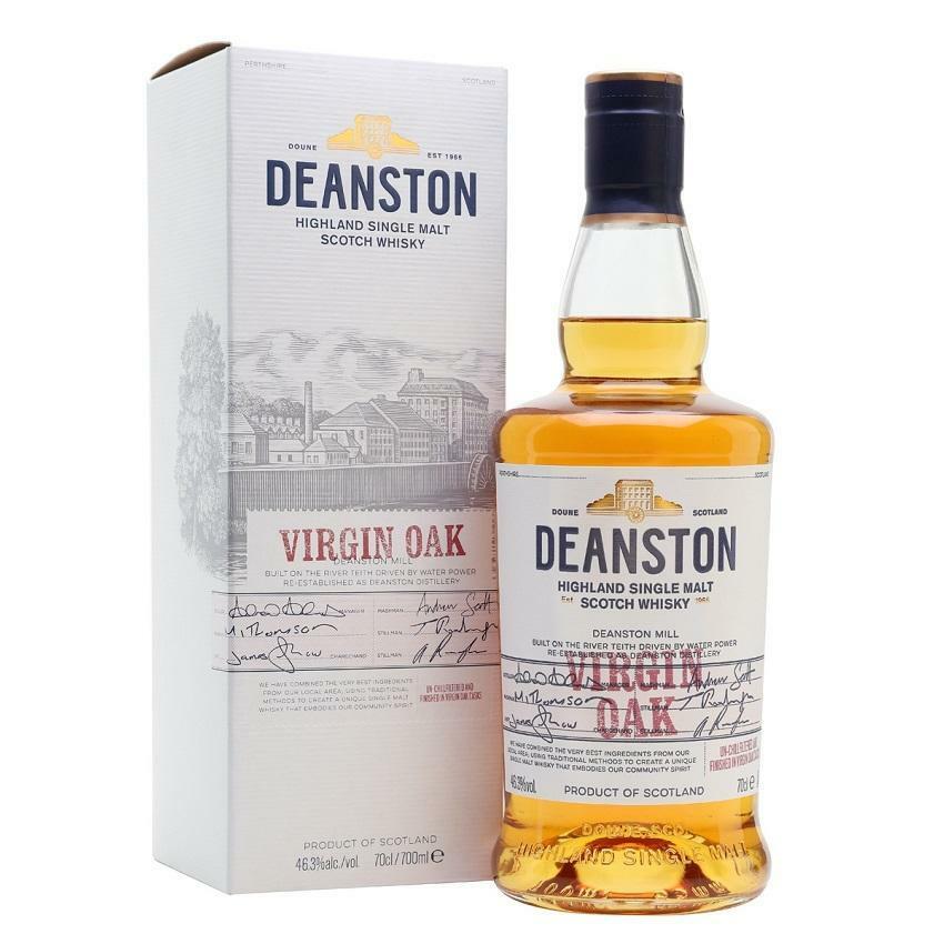 deanston deanston highland single malt scotch whisky virgin oak 70 cl in astuccio