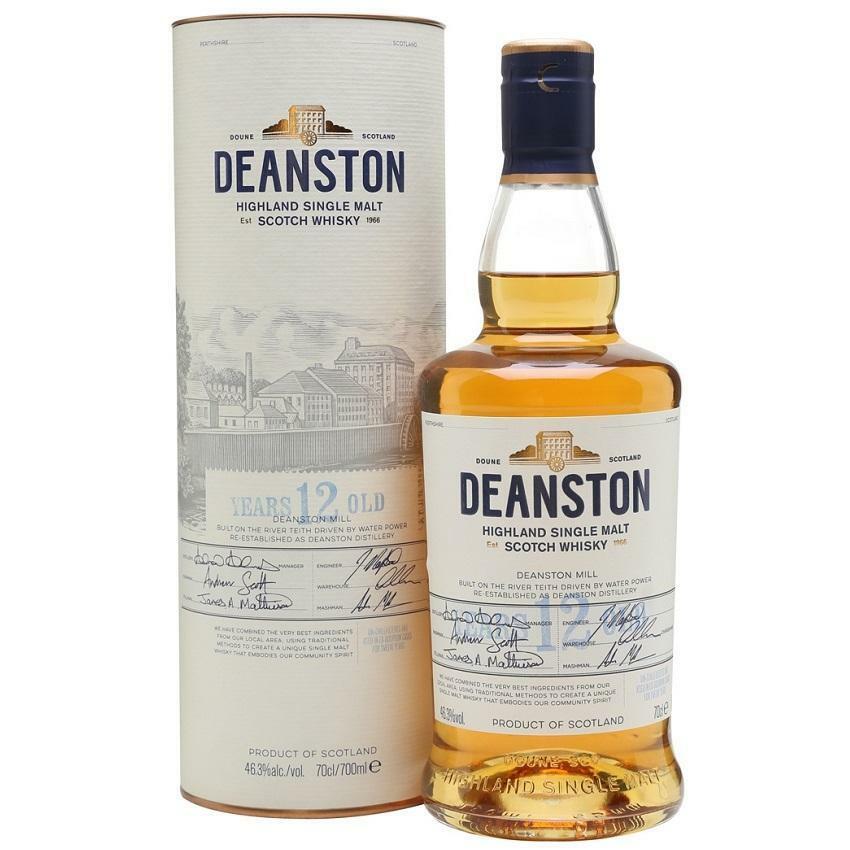 deanston deanston highland single malt scotch whisky 12 anni  70 cl in astuccio