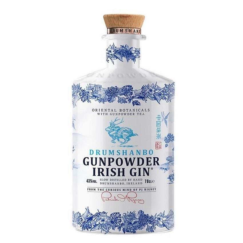 gunpowder gunpowder irish gin drum shanbo ceramic oriental botanicals 70 cl