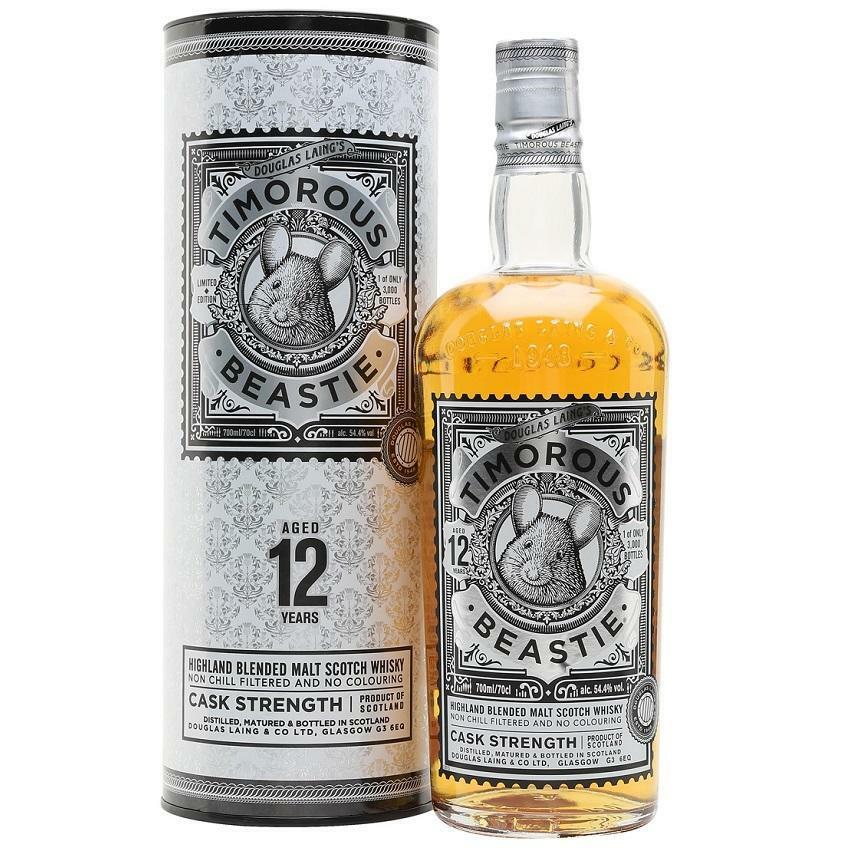 douglas laing's douglas laing's timorous beastie aged 12 yearsblended malt scotch whisky 70 cl in astuccio