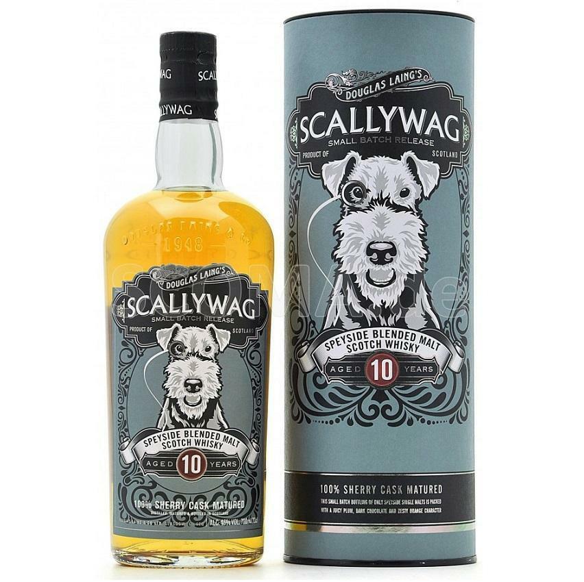douglas laing's douglas laing's scallywag 10 years  speyside blended malt scotch whisky sherry cask 70 cl in astuccio