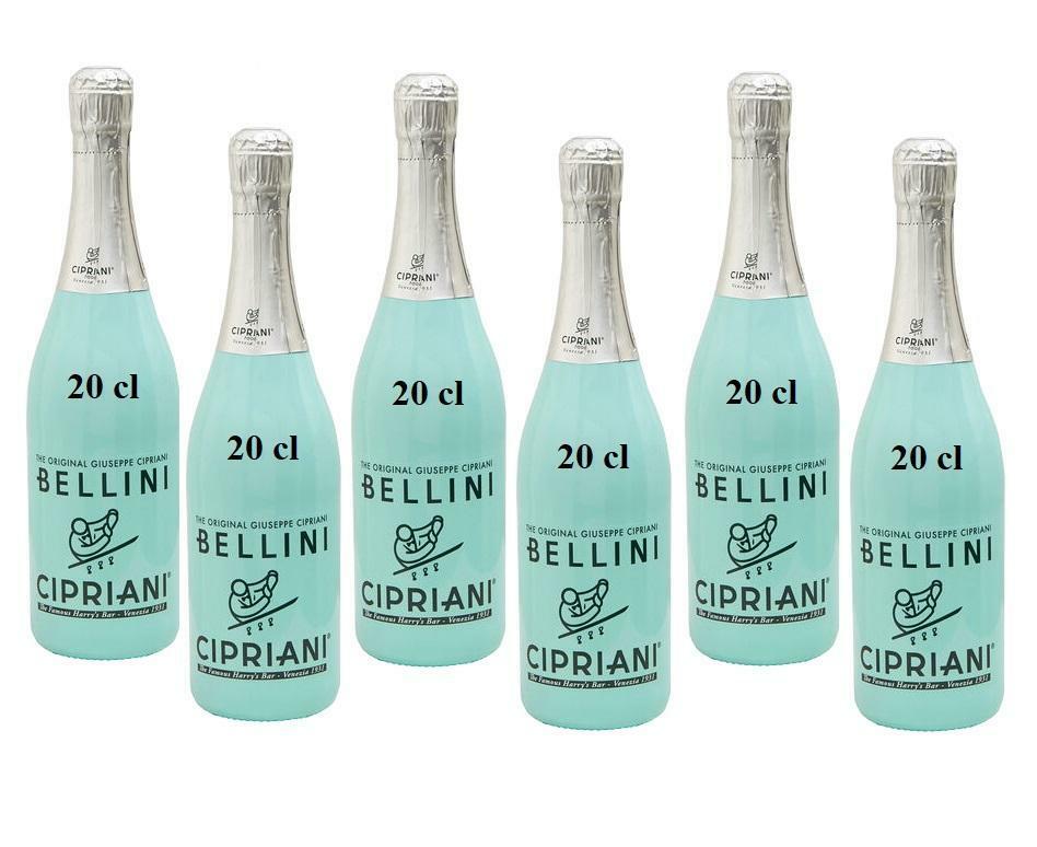 cipriani cipriani bellini the original harry's bar cocktail mini da  20cl  6 bottiglie