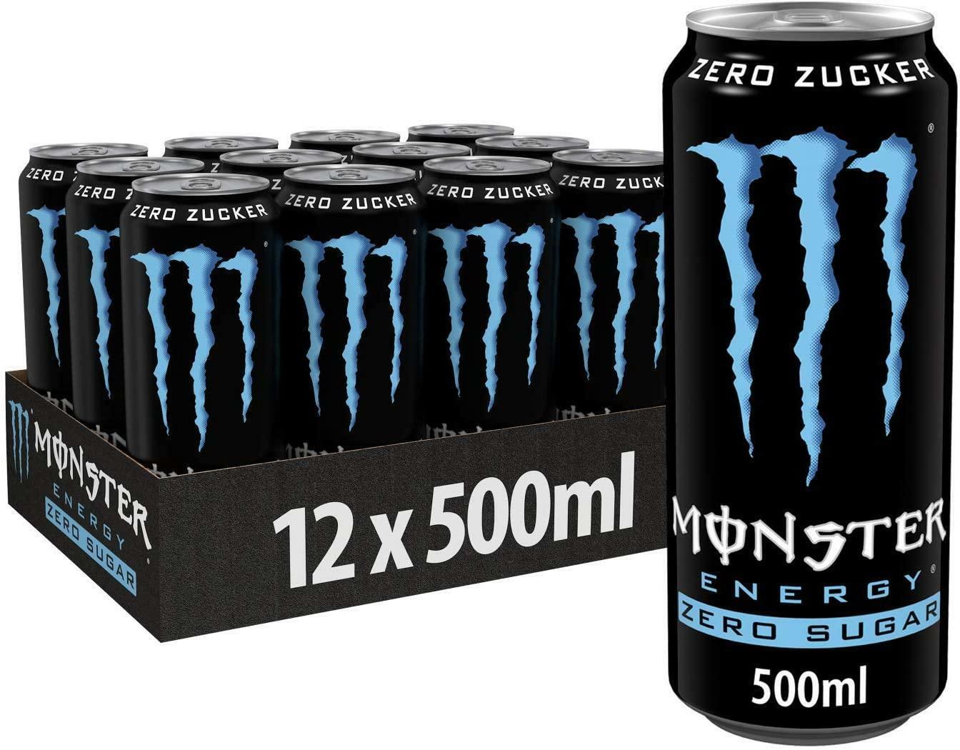 monster monster energy drink absolutely zero 500 ml  -12 lattine