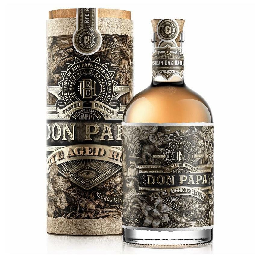 DON PAPA RUM DON PAPA RYE AGED RUM SMALL BATCH 70CL IN ASTUCCIO