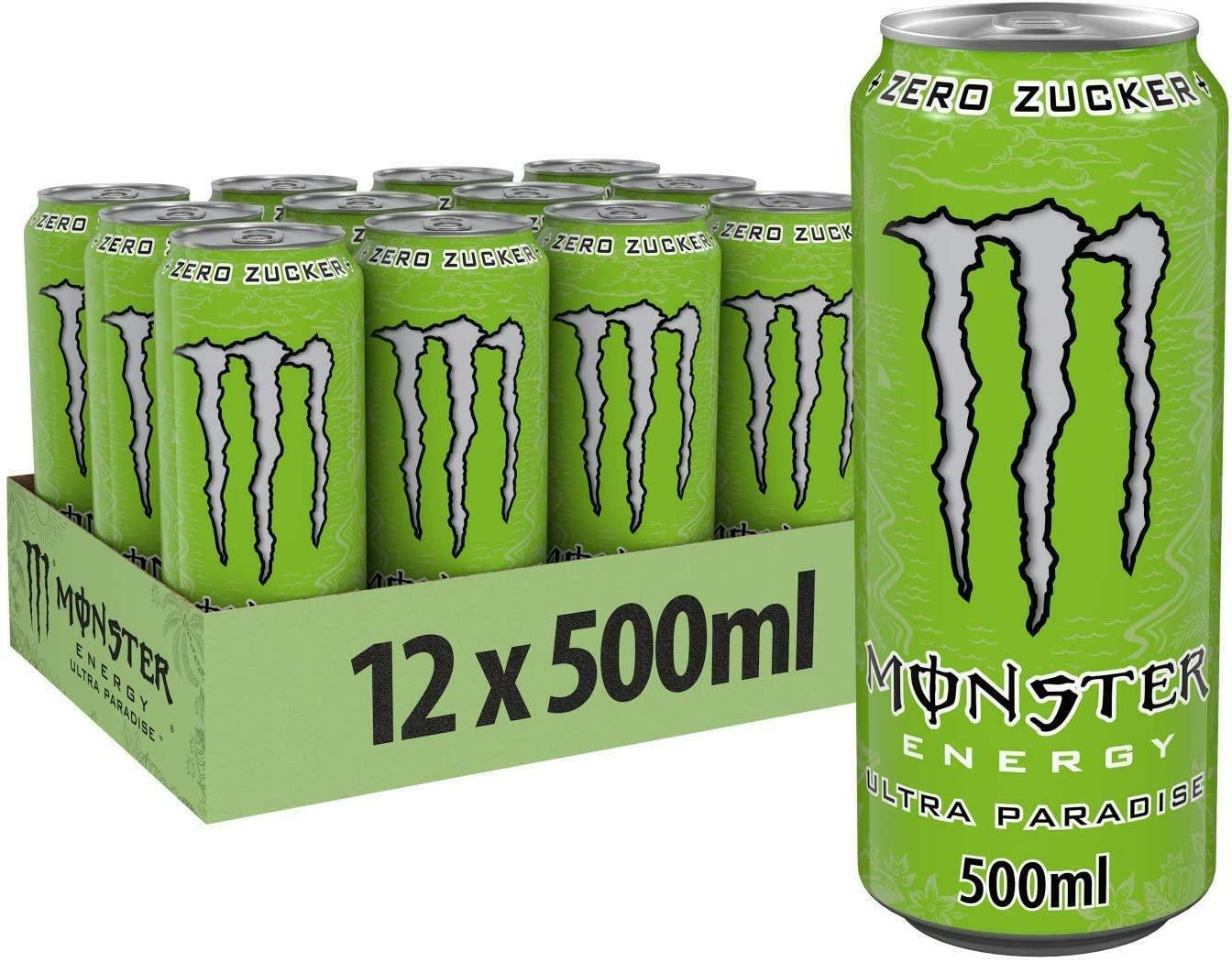 monster monster energy drink paradise zero zuccheri 500 ml  -12 lattine