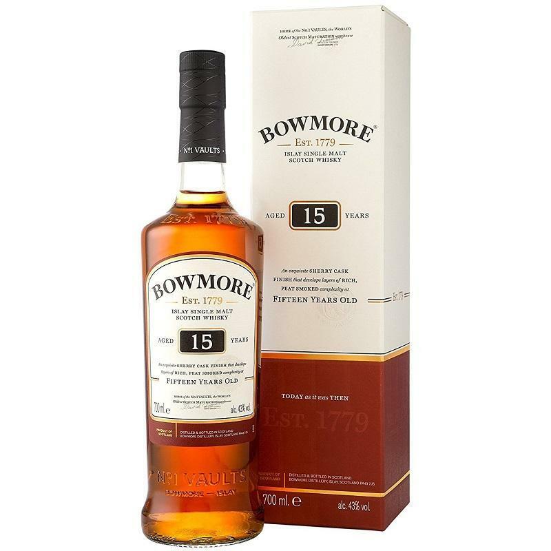 bowmore bowmore islay single malt scotch whisky sherry cask aged 15 years 70 cl