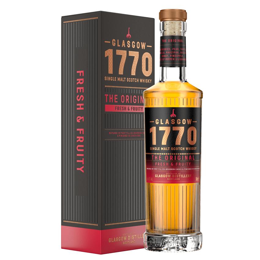 glasgow distillery glasgow distillery 1770 single malt scotch whisky the original fresh & fruity 50 cl