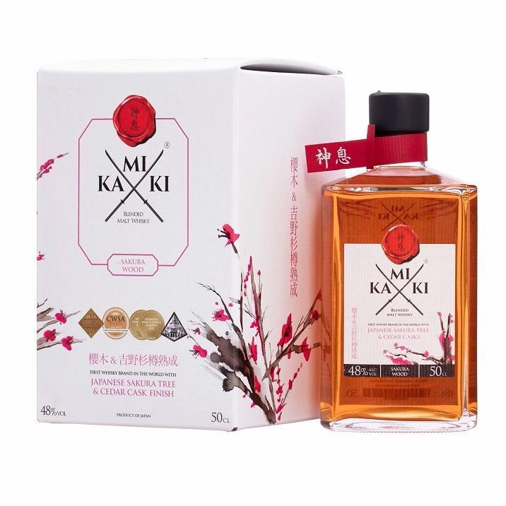 kamiki kamiki blended whisky sakura wood 50 cl