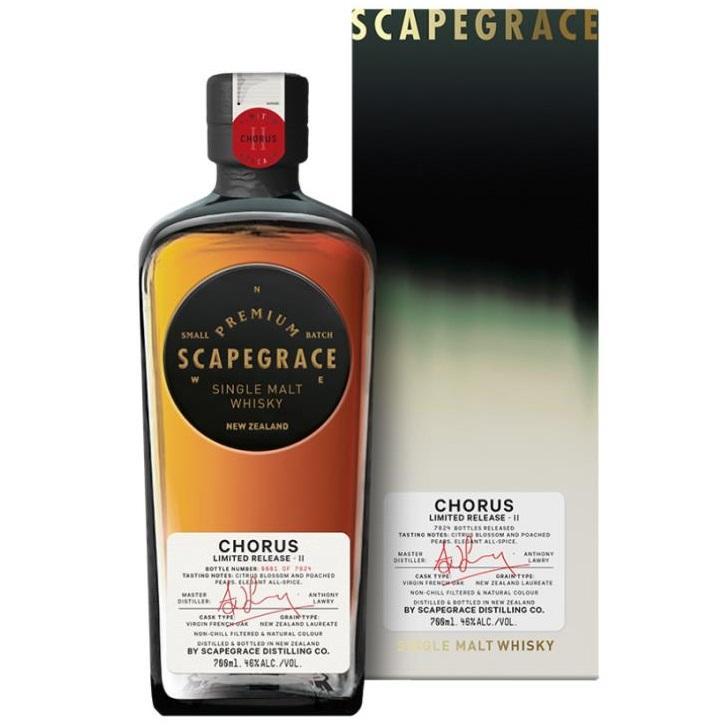 scapegrace scapegrace chorus single malt whisky limited release new zeland 70 cl