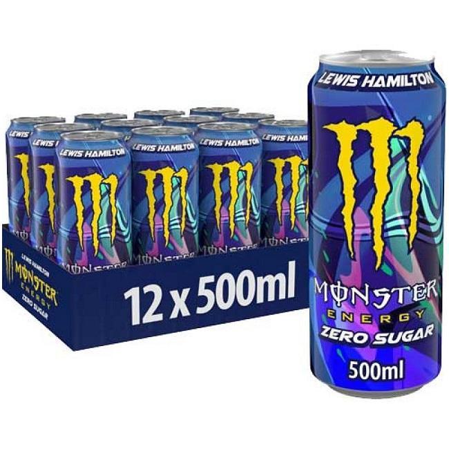 monster monster energy drink lewis hamilton zero succheri 12 x 500 ml