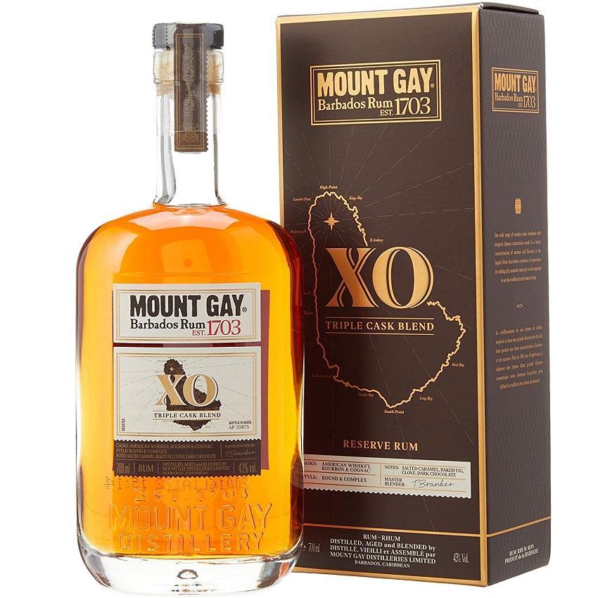 mount gay mount gay xo rum barbados est. 1703  70 cl in astuccio