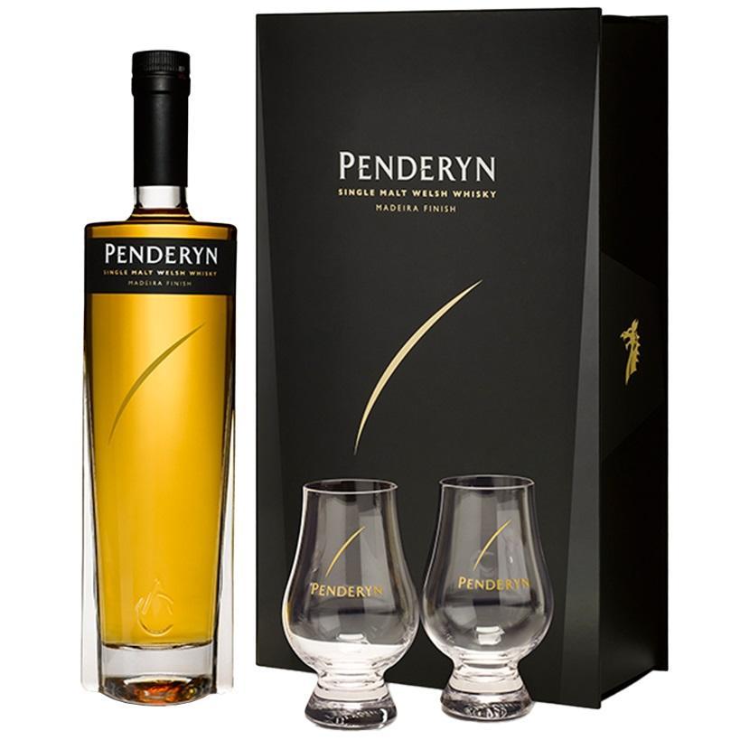 penderyn penderyn whiskey madeira finish 70 cl con due bicchieri confezione regalo