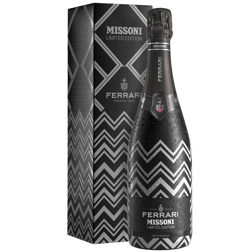 ferrari f.lli lunelli spa ferrari f.lli lunelli spa trento doc brut missoni black and white limited edition 75 cl