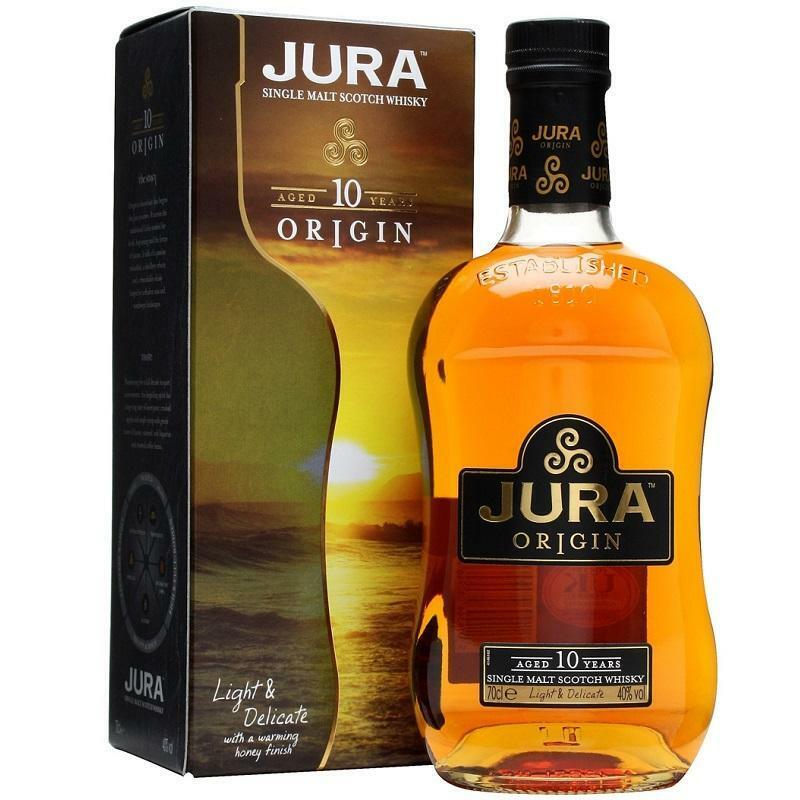 jura jura origin 10 years single malt scoth whisky 70 cl (in astuccio)