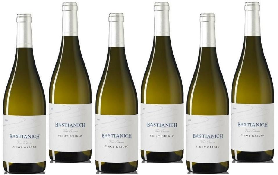 bastianich bastianich colli orientali del friuli vino bianco pinot grigio 2022 vini orsone 75 cl 6 bottiglie