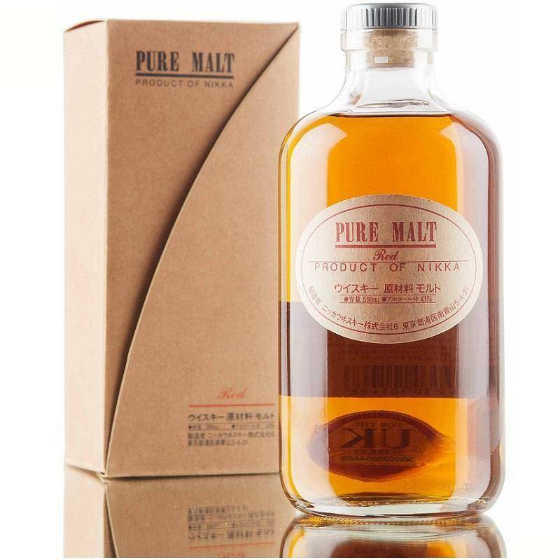 nikka nikka whisky pure malt red blended 50 cl in astuccio