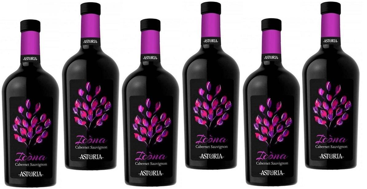 cantina astoria astoria icona cabernet sauvignon  doc 75 cl 6 bottiglie