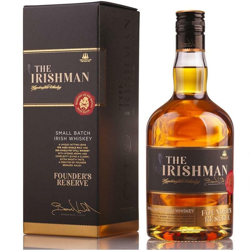 the irishman the irishman small batch irish whisky fouder's reserve 70 cl in astuccio
