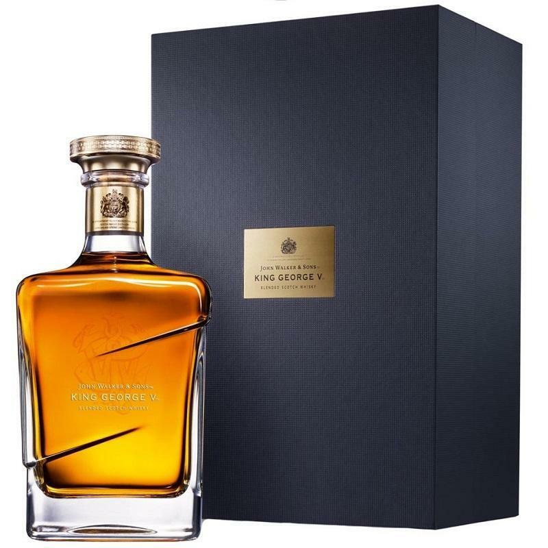 johnnie walker johnnie walker blue label king george v edition  blended scotch whisky (in astuccio)