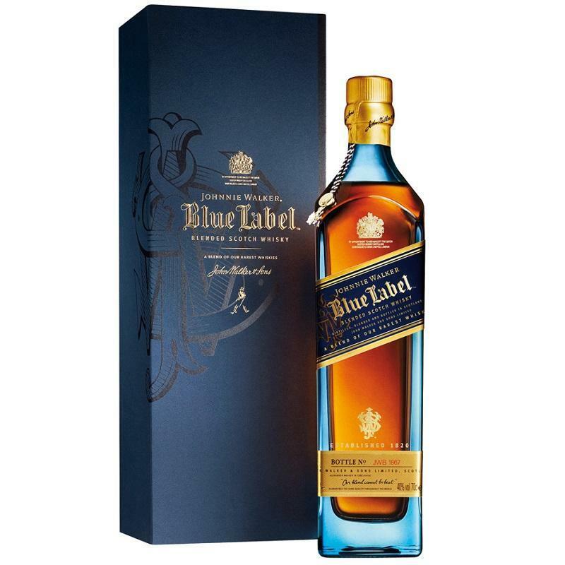 johnnie walker johnnie walker blue label blended scotch whisky 70 cl in astuccio