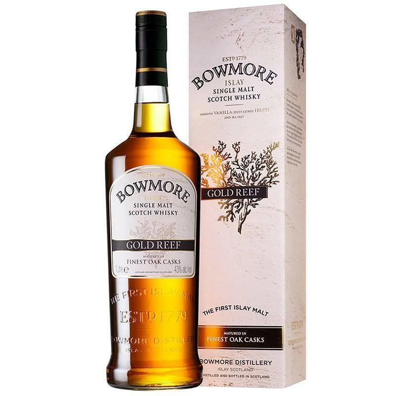 bowmore bowmore islay single malt scotch whisky gold reef 1 lt in astuccio