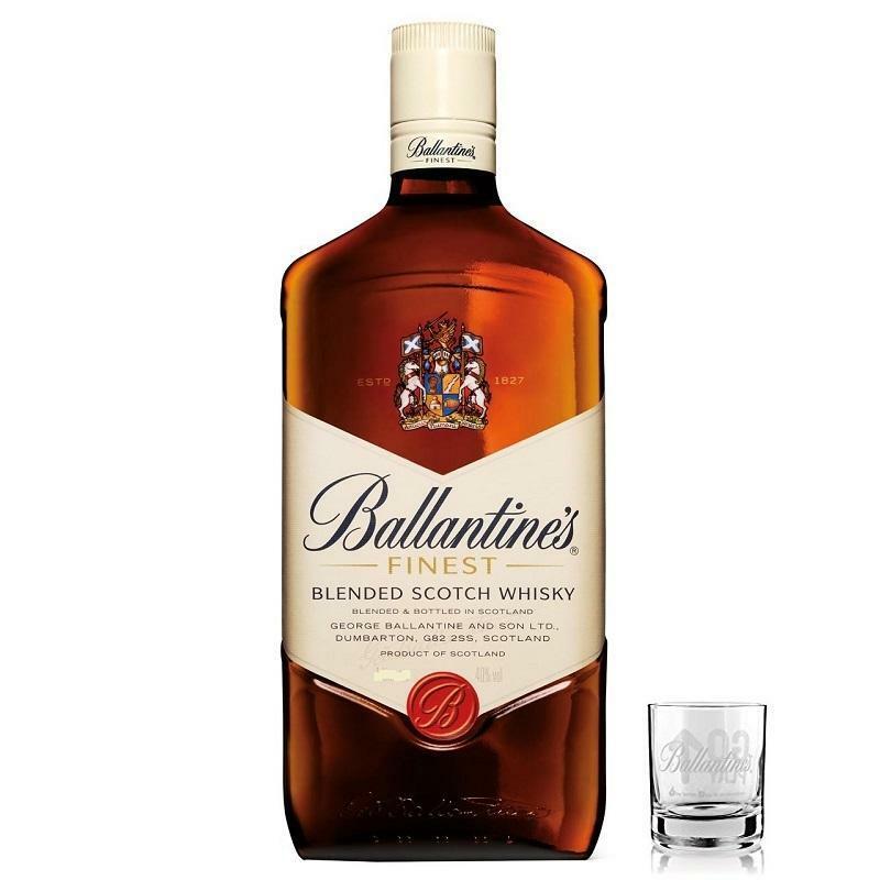 ballantine's ballantine's whisky 1 litro + 1 bicchiere originale