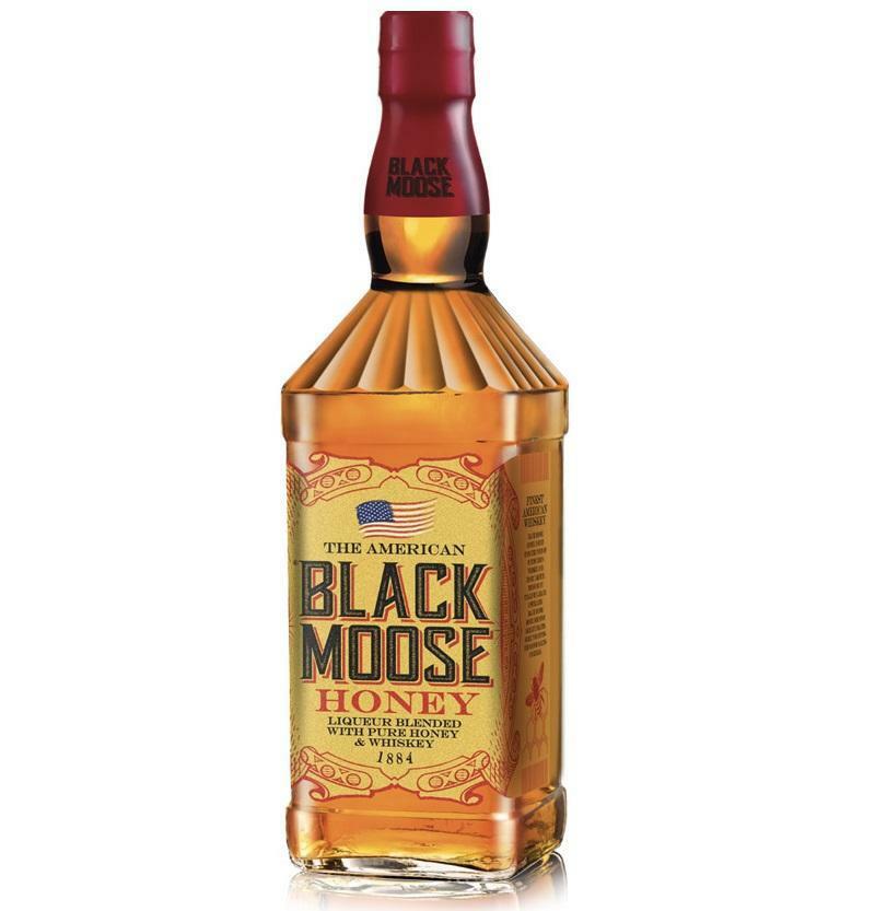 black moose black moose the american whiskey blended honey whiskey 1 lt