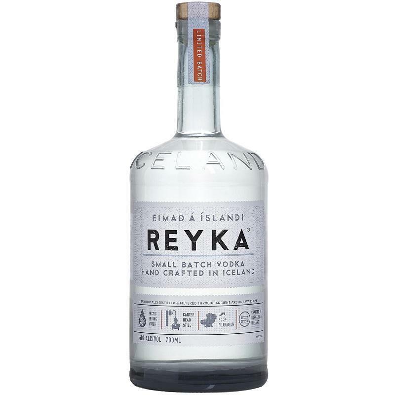 reyka reyka small batch vodka hand crafted in iceland 70 cl