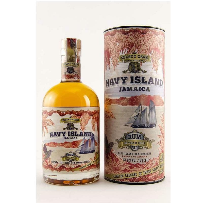 navy island navy island rum 10 years select cask limited release 70 cl in astuccio