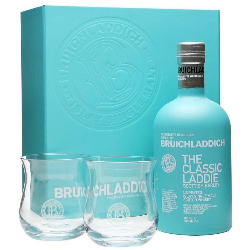 bruichladdich bruichladdich the classic laddie islay single malt scotch whisky glass pack 70 cl