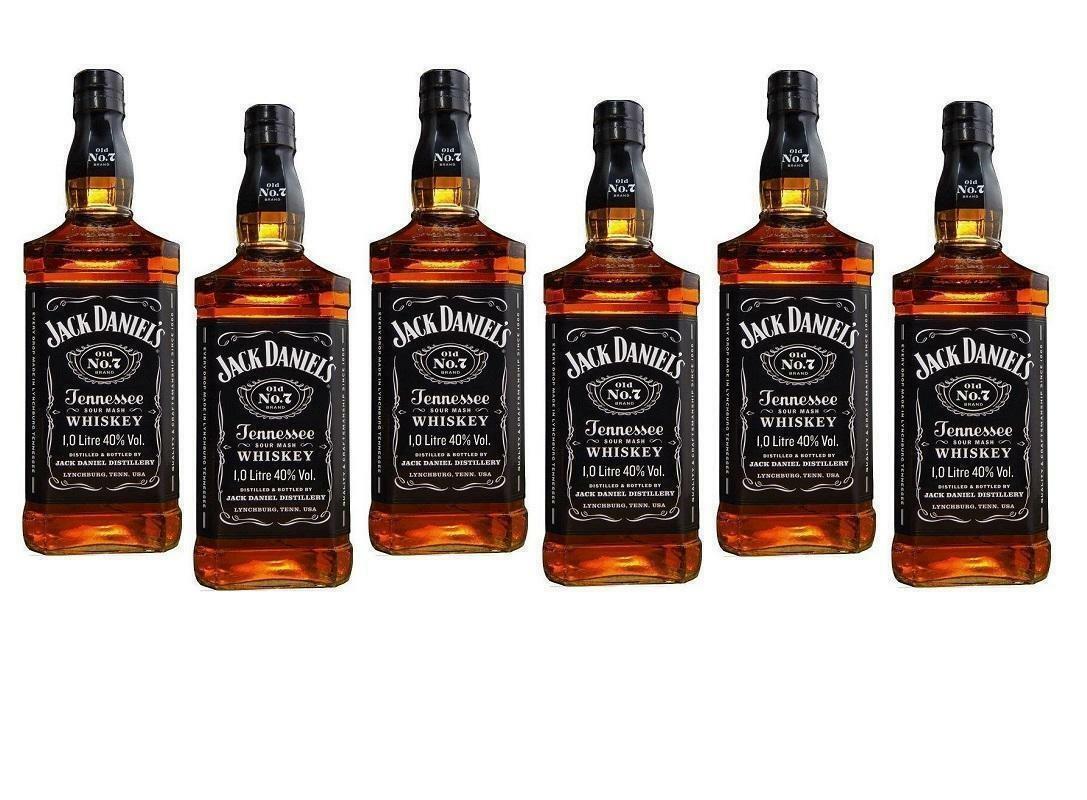 j. daniel's j. daniel's whisky jack daniel's 1 litro confezione da 6 bottiglie