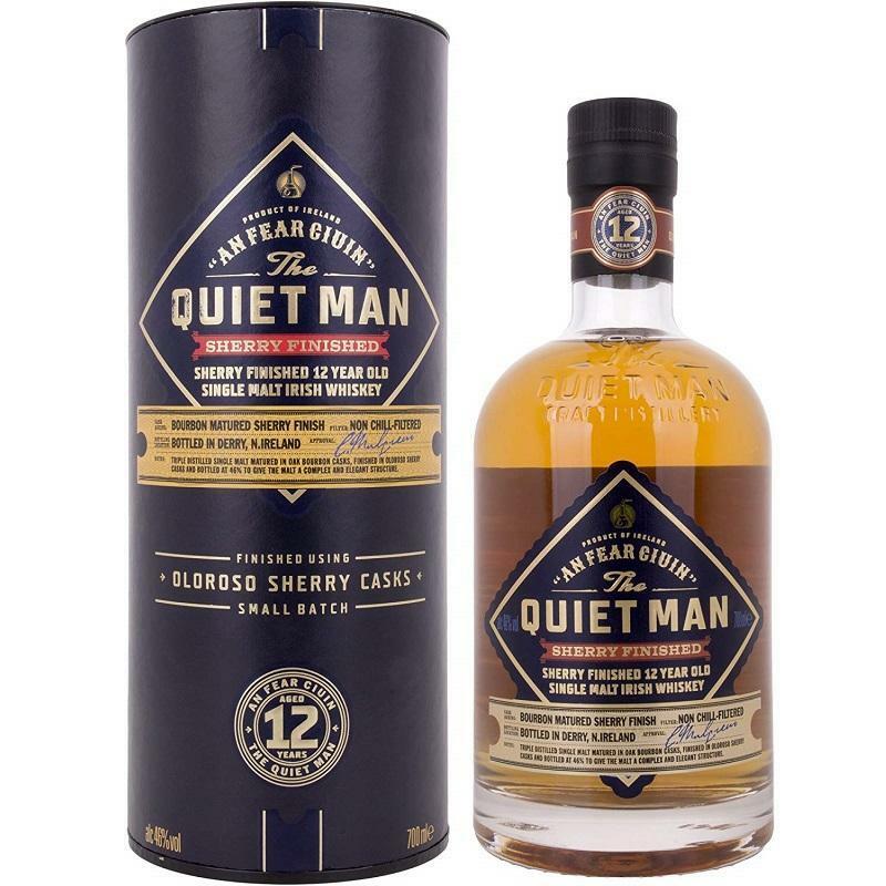 the quiet man the quiet man sherry finished 12 years old single malt irish whiskey 70 cl