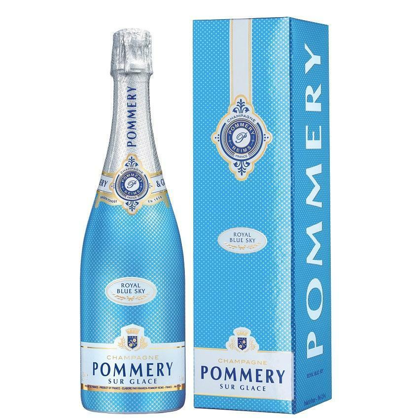 pommery pommery champagne blue sky 75cl in astuccio