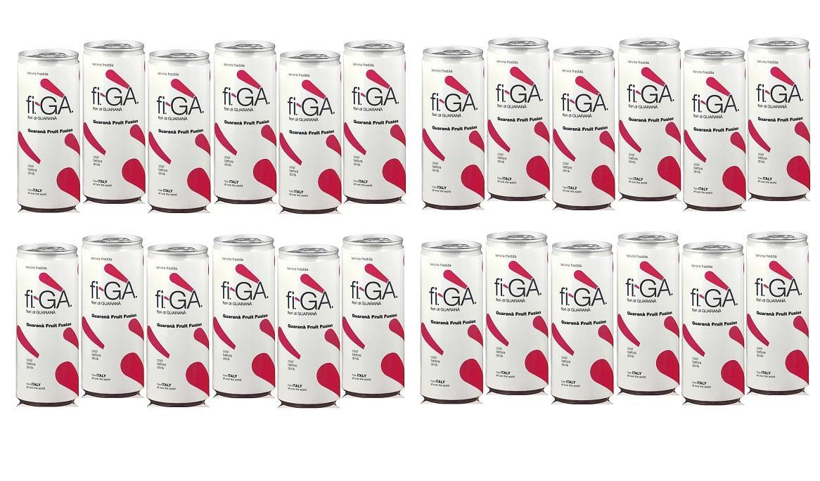 fi. ga. fi. ga. guarana' fruit fusion 250 ml - 24 lattine