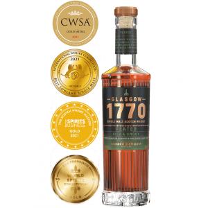 1770 single malt scotch whisky peated rich & smoky 50 cl glass pack