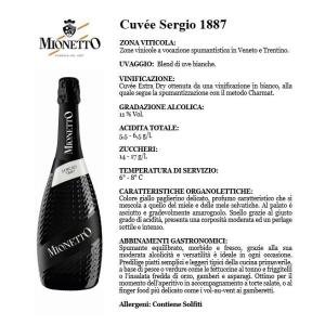 Sergio 1887 vino spumante extra dry 75 cl