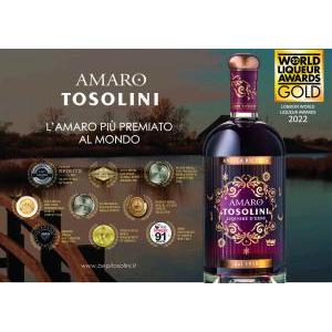 Amaro tosolini liquore alle erbe 12 bottigliette mignon miniature 5 cl