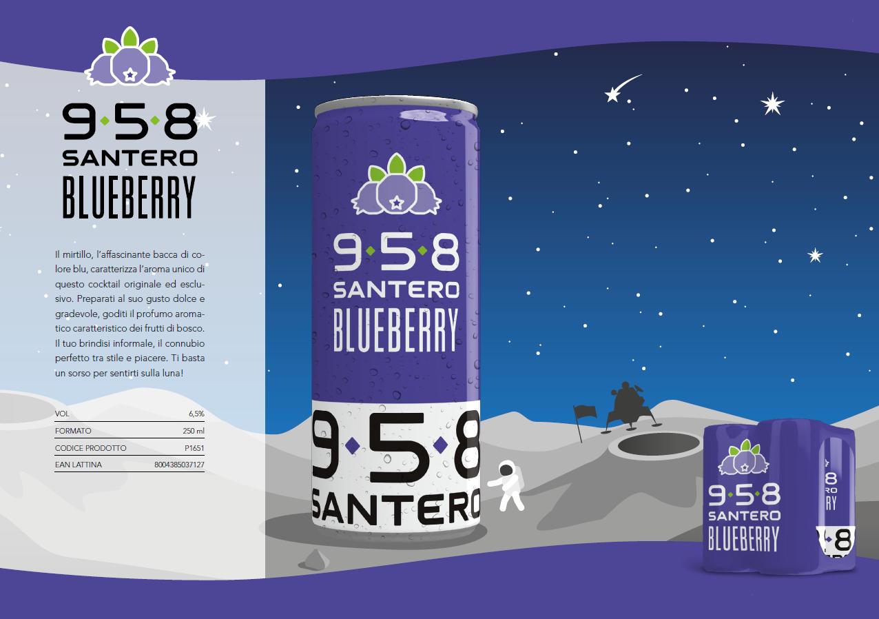 santero santero 958 blueberry gusto mirtillo in lattina 250 ml